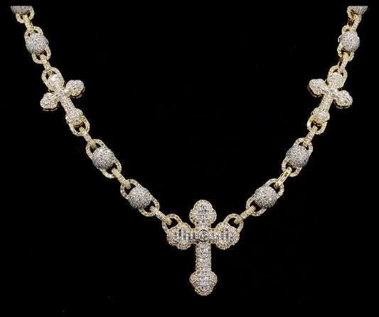 GOLD CROSS CHAIN NECKLACE