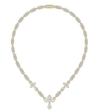 GOLD CROSS CHAIN NECKLACE